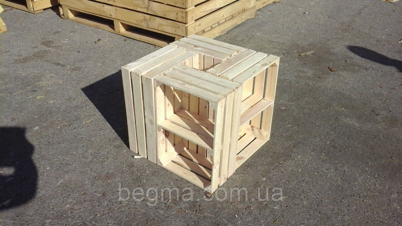 Ящик дерев'яний із перегородкою 50×35×20 см