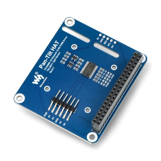 Кріплення для камери Pan-Tilt HAT для Raspberry Pi - Waveshare 16138, фото 1