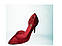 Жіночі вечірні туфлі червоного кольору, фото 4