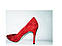 Жіночі вечірні туфлі червоного кольору, фото 2