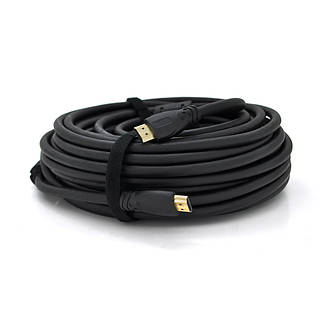 Кабель Ritar PL-HD347 HDMI-HDMI 19+1, Ultra HD 4Kx2K, 2160P, 10.0m, v2,0, OD-8.5mm, с фильтром, круглый Black, коннектор Gold,