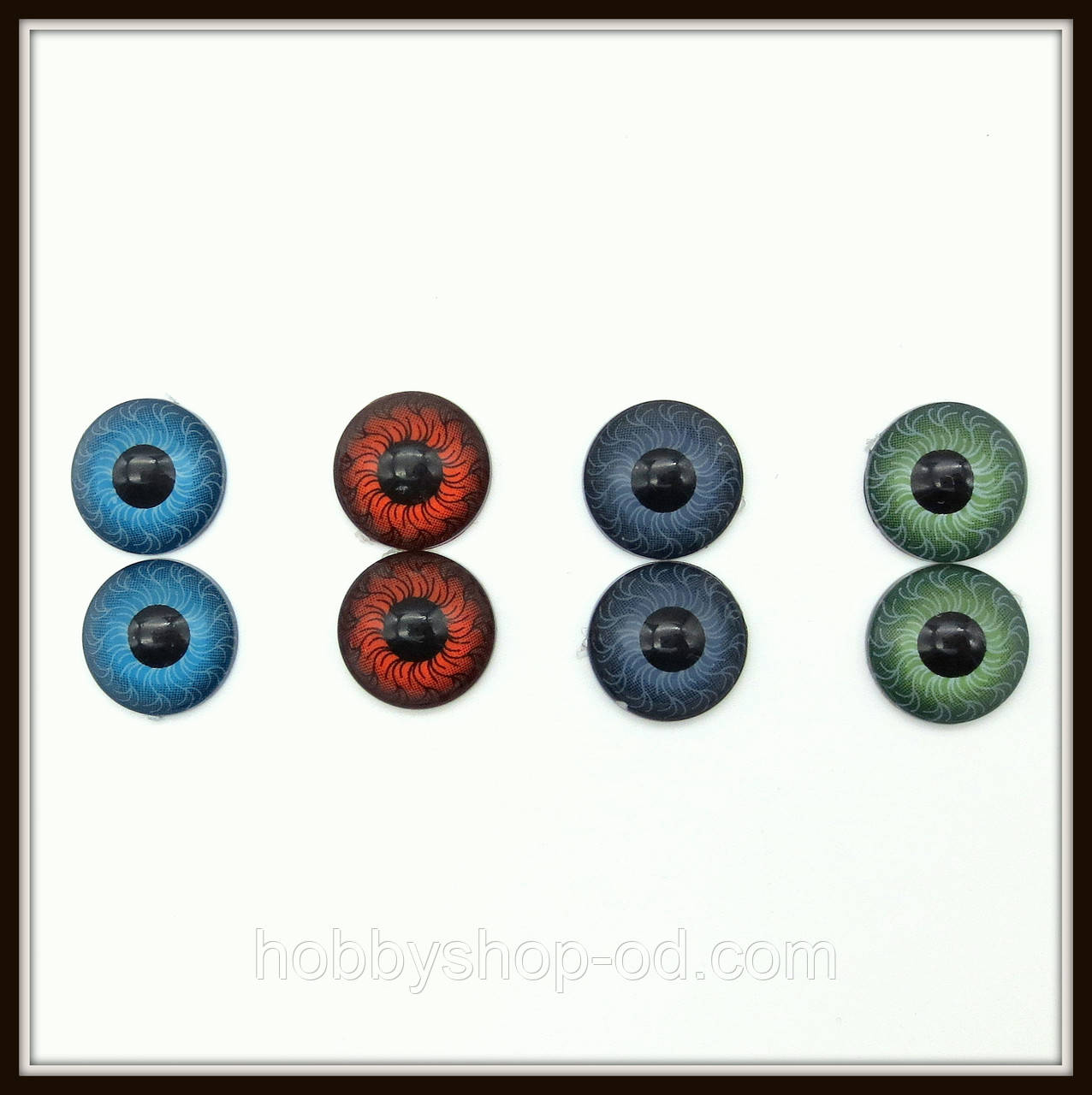 Глазки для кукол зеленые (диам. 12 мм) - фото 3 - id-p520793984