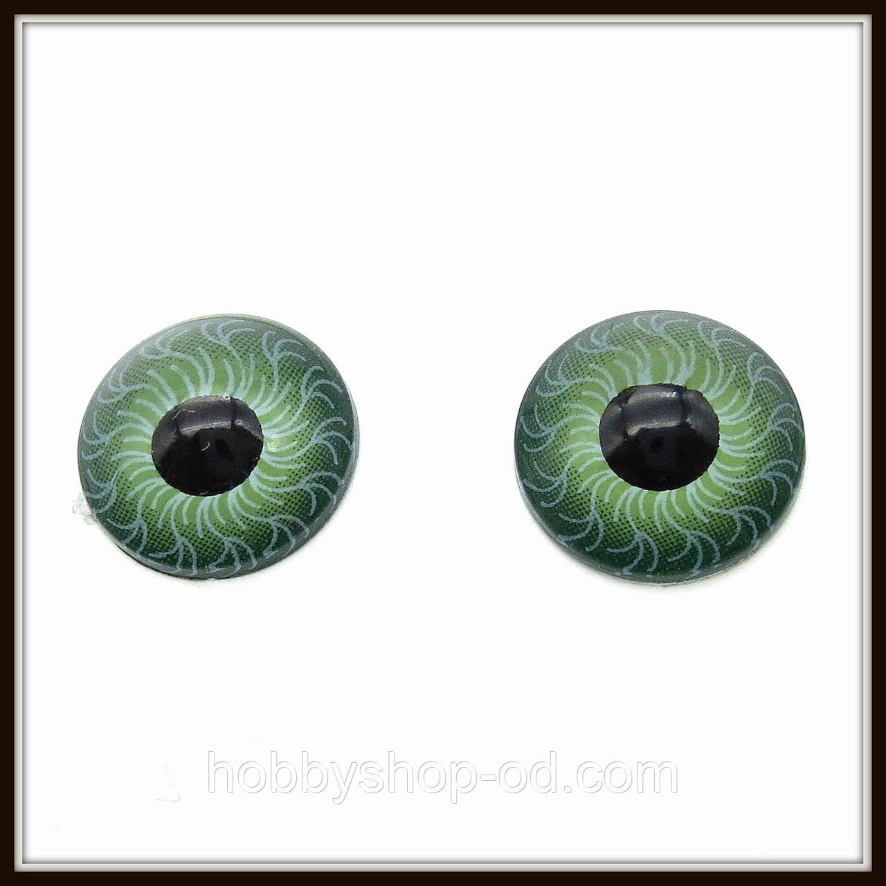 Глазки для кукол зеленые (диам. 12 мм) - фото 1 - id-p520793984