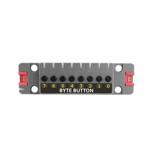 ByteButton - 8 кнопок + 9 світлодіодів WS2812C RGB - STM32G031 - Модуль розширення блоку - M5Stack U192, фото 1