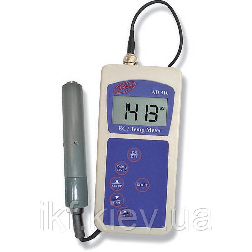 AD310 професійний кондуктометр, визначення електропровідності, повної мінералізації (TDS) і температури