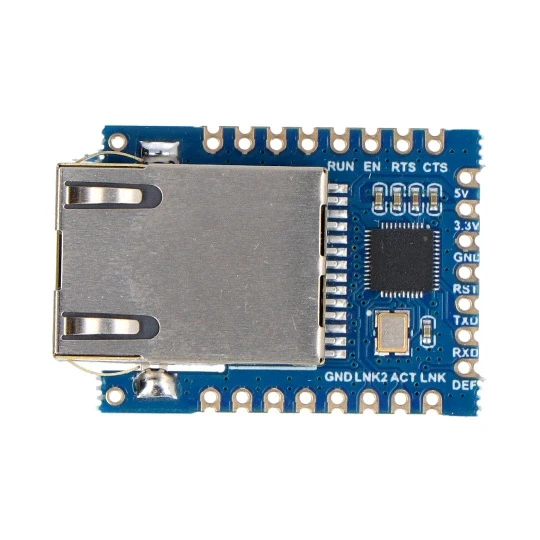 UART до ETH (B) - конвертер UART TTL в Ethernet - SMD/THT - Waveshare 24276, фото 1