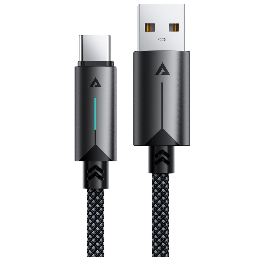 Кабель ACEFAST C19-04 USB-A to USB-C  fast charging data cable Black, фото 1