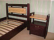 Приліжкова тумбочка дерев'яна для спальні "Жаклін" від виробника, фото 3