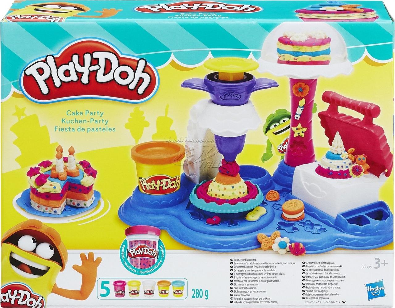 Play-Doh Ігровий набір Hasbro PD Солодка вечірка Cake Party B3399