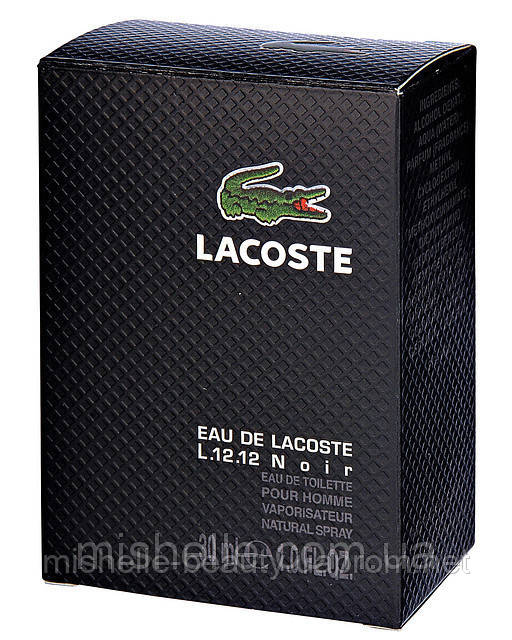 Мужской парфюм Lacoste Eau De Lacoste L.12.12 Noir (Лакост Эу де Лакост ...