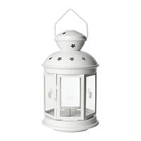 Декоративний ліхтар білий 38 см