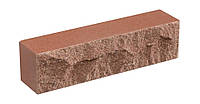 Кирпич облицовочный красный LAND BRICK Скала 250х55х65 мм