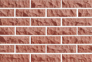 Плитка фасадна LAND BRICK скеля червона 250х20х65 мм