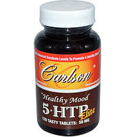 Carlson Labs, Healthy Mood, 5•HTP Elite, 50 мг, 120 таблеток смачних