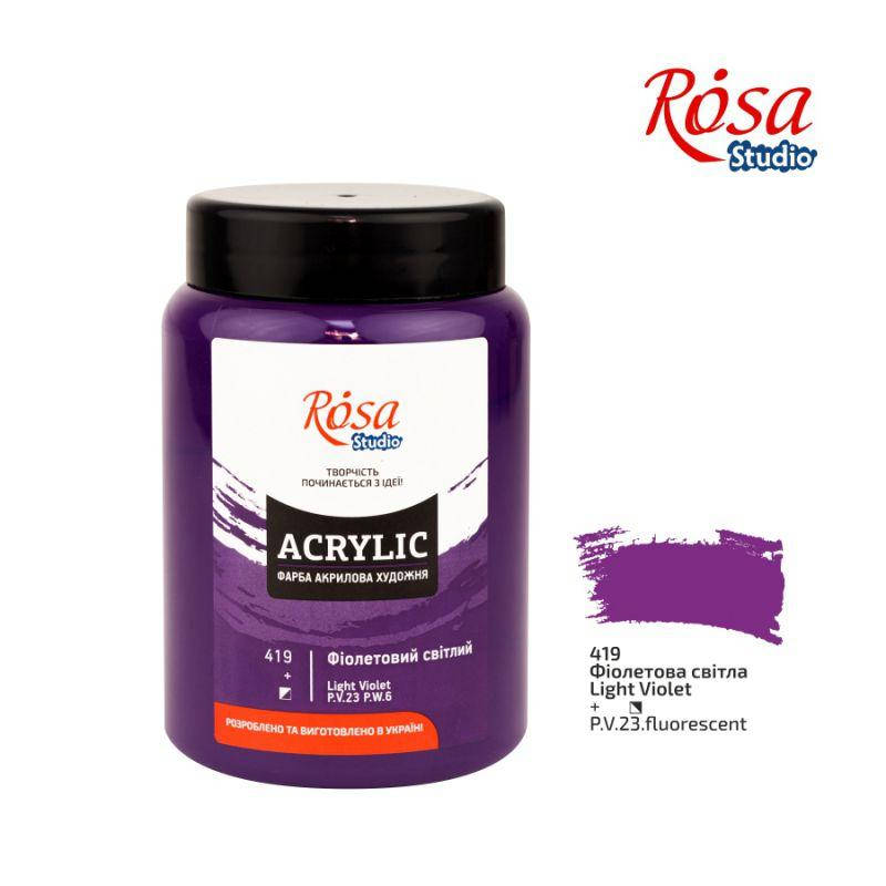 

Краска акриловая Фиолетовая светлая, 400 мл, ROSA Studio