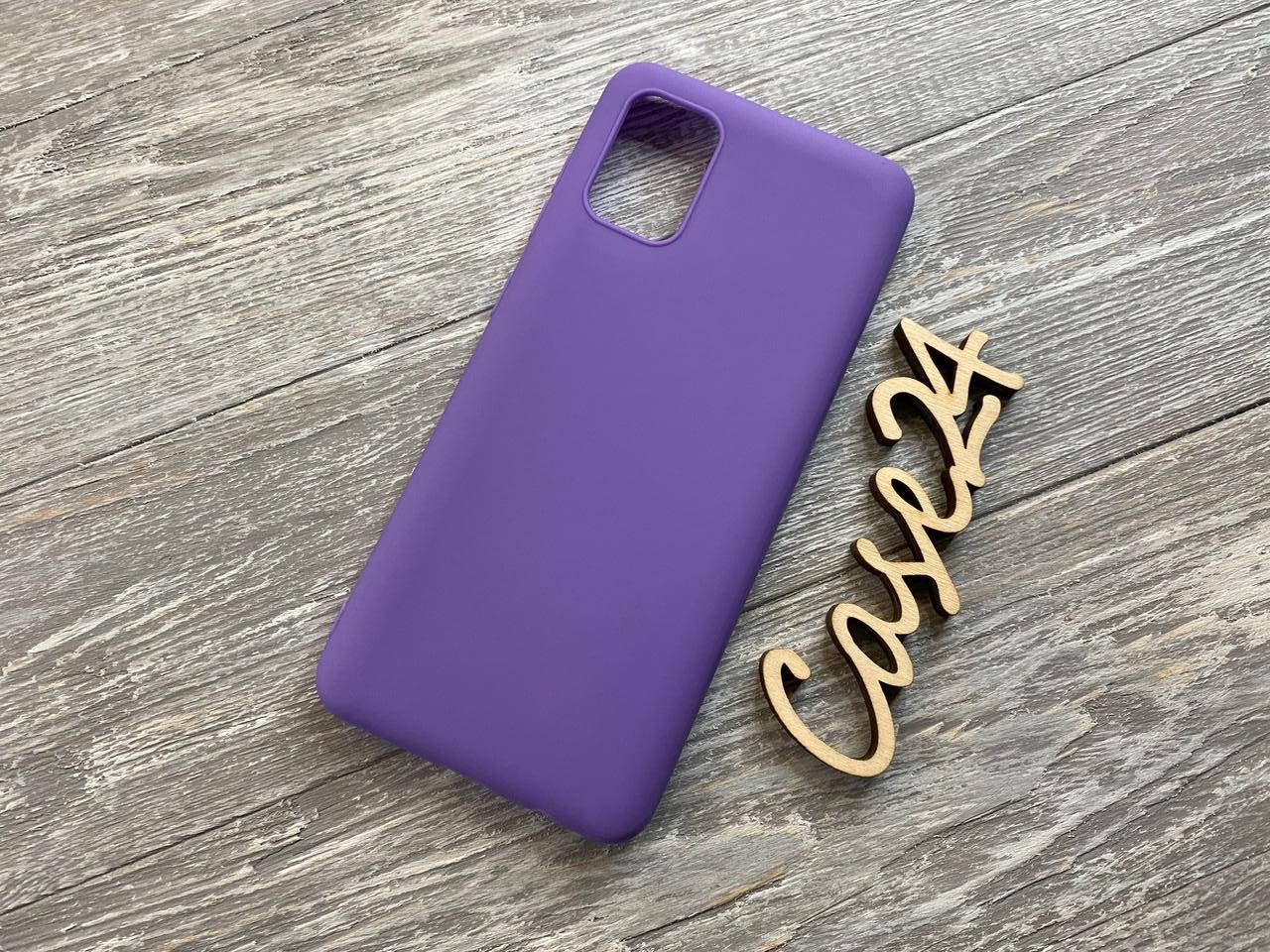 

TPU чехол накладка Candy для Samsung Galaxy A31 (5 цветов) фиолетовый