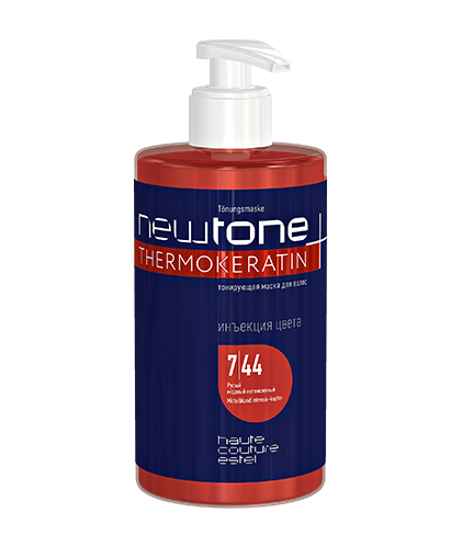 

Тонуюча маска для волосся Haute Couture Newtone 7/44 Русявий мідний інтенсивний 435 мл