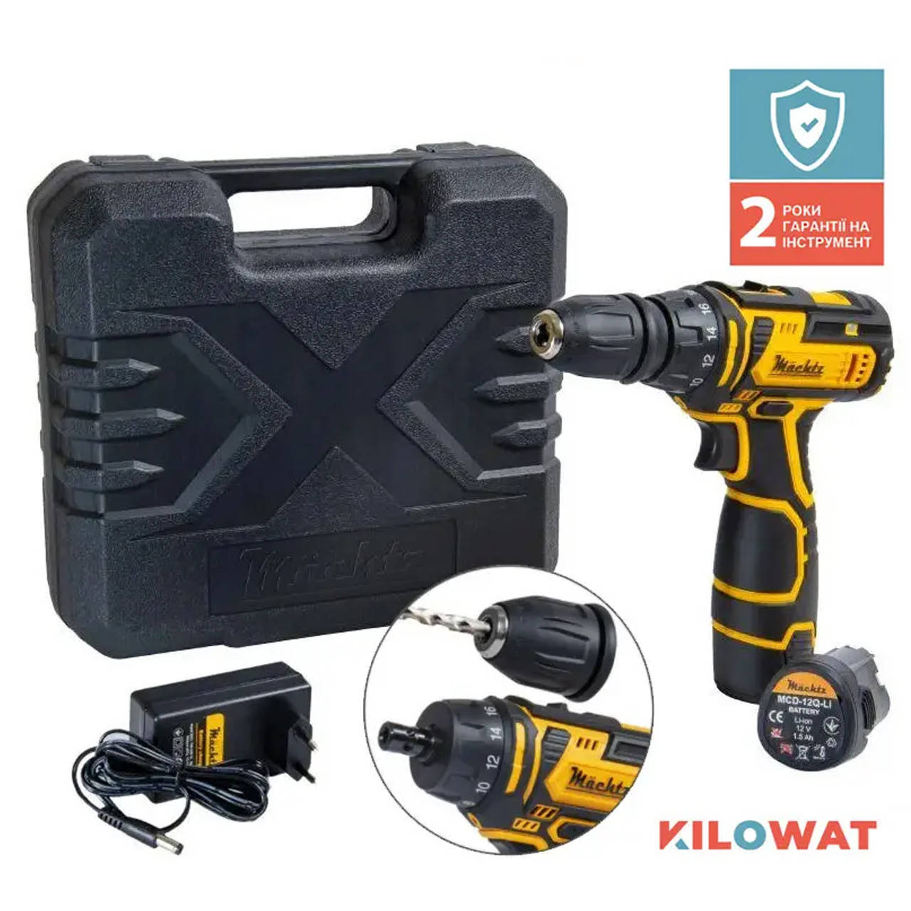 

Шуруповерт аккумуляторный Mächtz MCD-12Q-Li