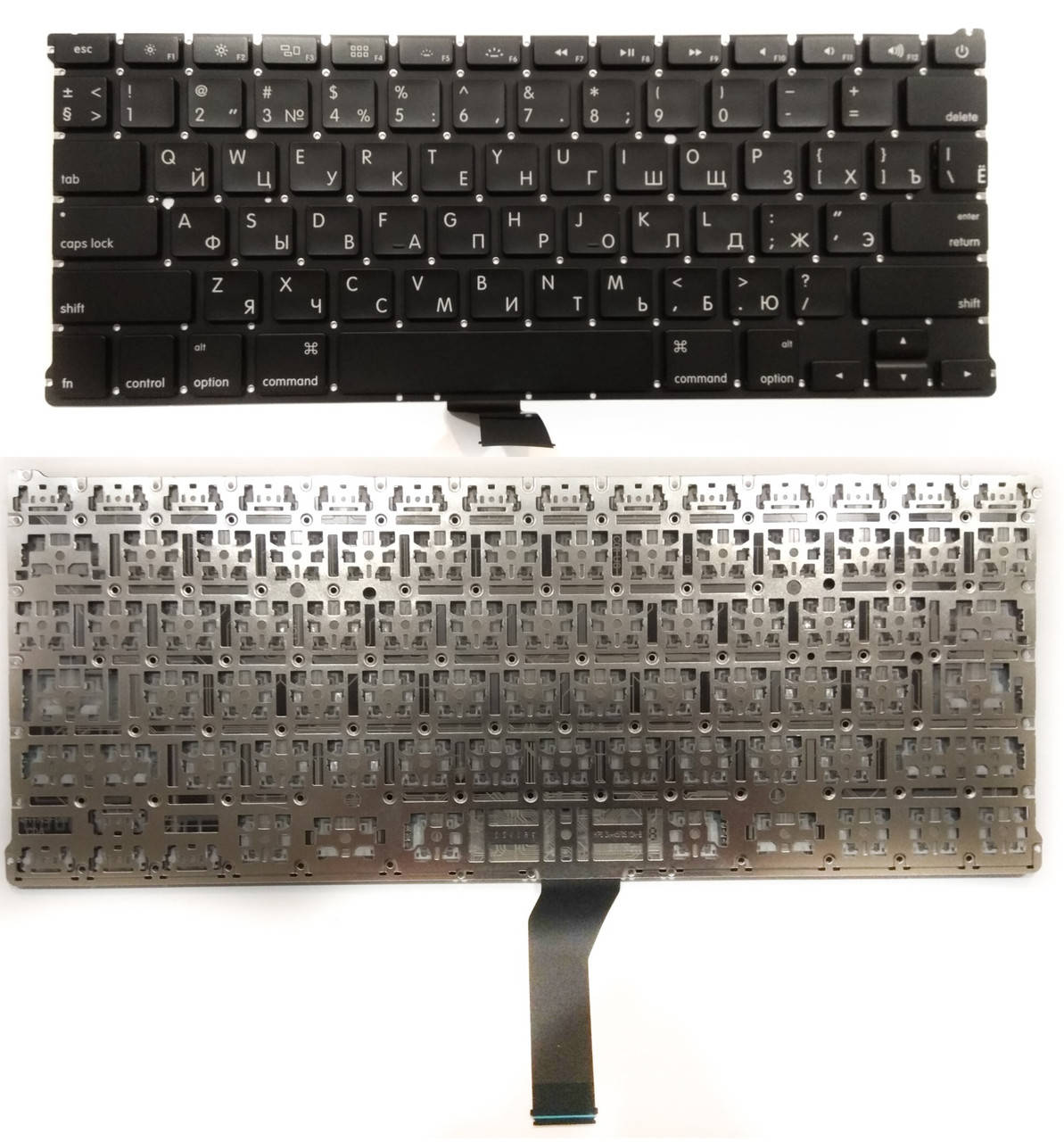 

Клавиатура для ноутбука Apple MacBook Air A1369, A1466 small enter RU черная новая, Черный