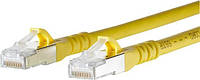 Кабель локальной сети Metz Connect 1308451077-E, 1 шт., RJ45, CAT 6a, S/FTP, 1,00 м, желтый