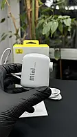 Портативний насос, компресор з ліхтариком Baseus PocketGo Portable Air Pump Stellar 1600mAh білий (C1115770022