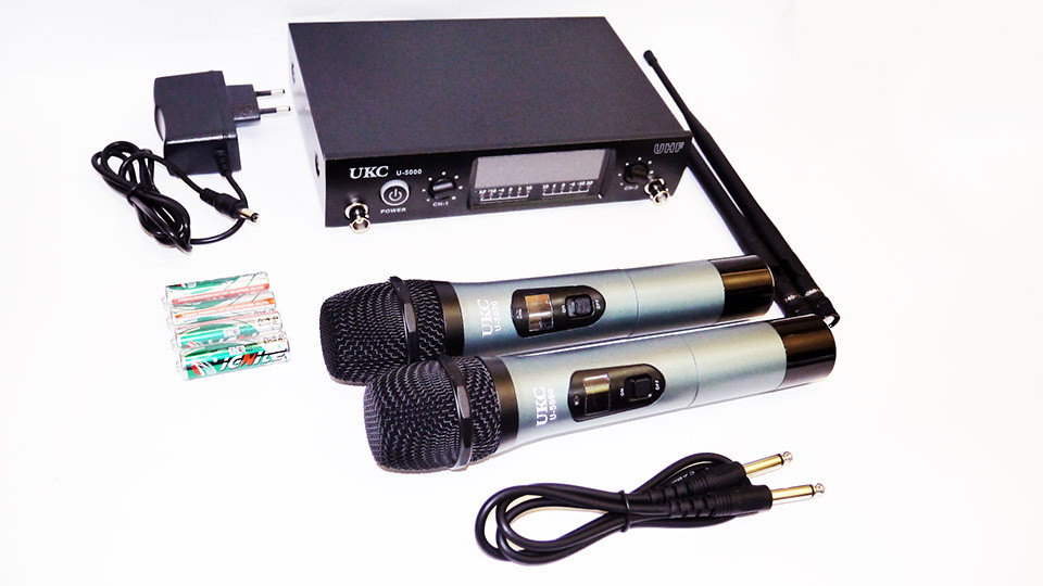 UKC DM U-5000 Комплект професійних мікрофонів з радиобазой
