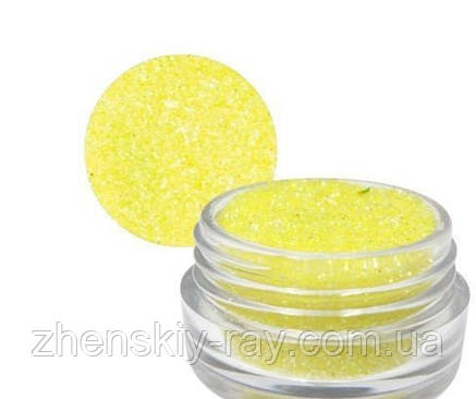 ГЛІТТЕР (ПЕСОК) ДЛЯ ДЕКОРА НОГТЕЙ (ЛІМОННИЙ) , фото 2