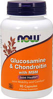 Glucosamine & Chondroitin with MSM NOW, 90 капсул