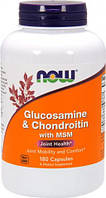 Glucosamine & Chondroitin with MSM NOW, 180 капсул