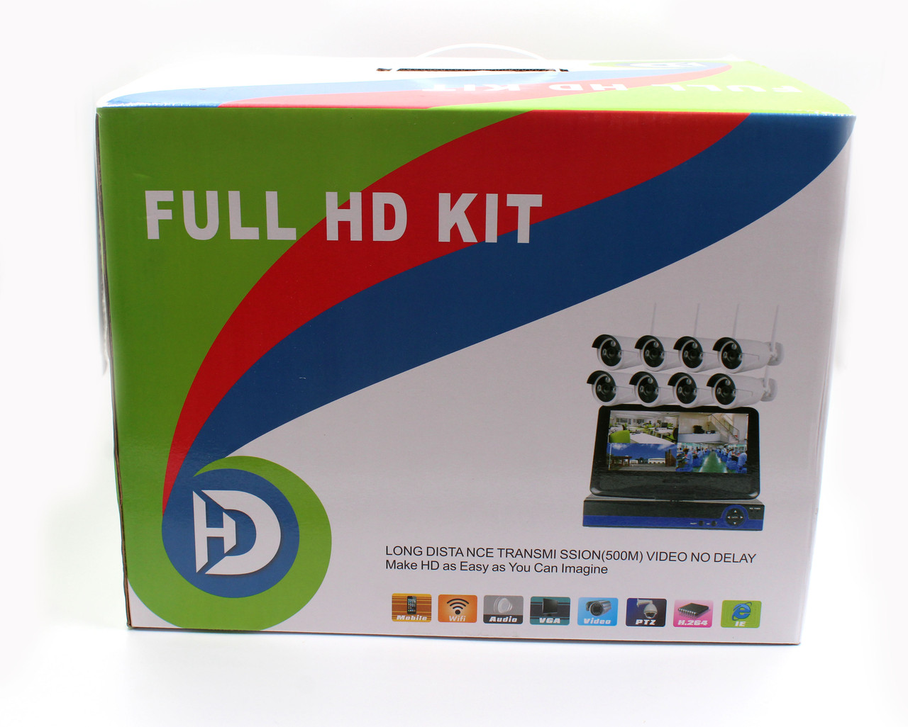 Рег. + Камери DVR KIT 6678/ 3380 WiFi 8ch набір на 8 камер (2 шт./яск), фото 1