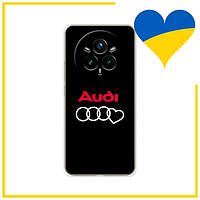 Чехол лого Ауди сердце для Реалми 14 Про Плюс / Чехол Audi Heart logo на Realme 14 Pro Plus
