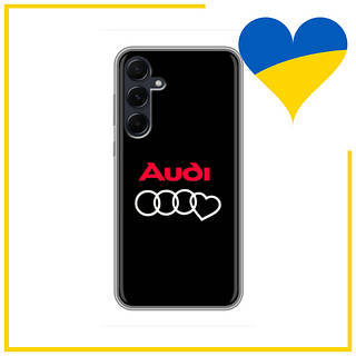 Чехол лого Ауди сердце для Самсунг Галакси А55 / Чехол Audi Heart logo на Samsung Galaxy A55