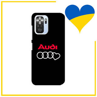 Чехол лого Ауди сердце для Сяоми Поко Ф3 / Чехол Audi Heart logo на Xiaomi POCO F3