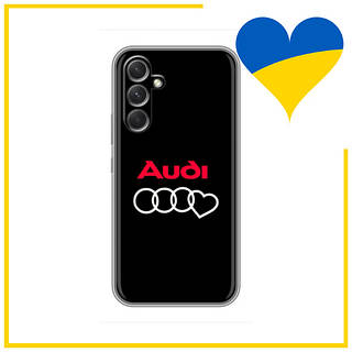 Чехол лого Ауди сердце для Самсунг Галакси А54 / Чехол Audi Heart logo на Samsung Galaxy A54