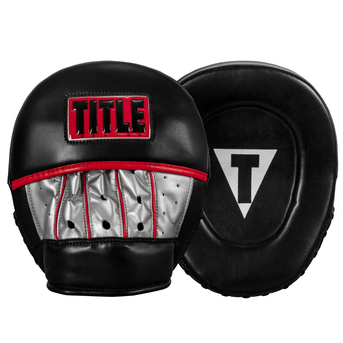 Лапи для відпрацювання ударів TITLE Boxing Valiant Punch Mitts, колір Чорний/Сріблястий AlterDeal -thrilling-unlimited-choice-, фото 1