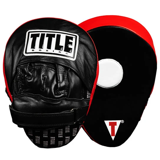 Лапи для відпрацювання ударів TITLE Boxing Incredi-Ball Leather Punch Mitts 2.0 Black/Red GoodPlace -worry-free-shopping-, фото 1