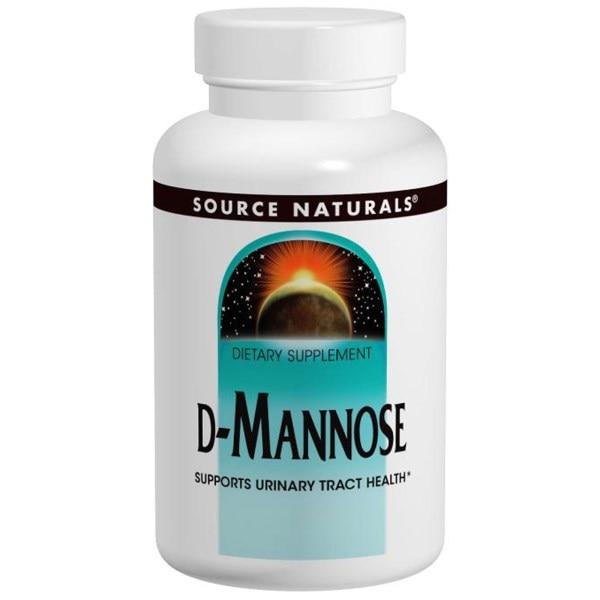 Source Naturals, D-манноза, 500 мг, 60 капсул - фото 1 - id-p521230278
