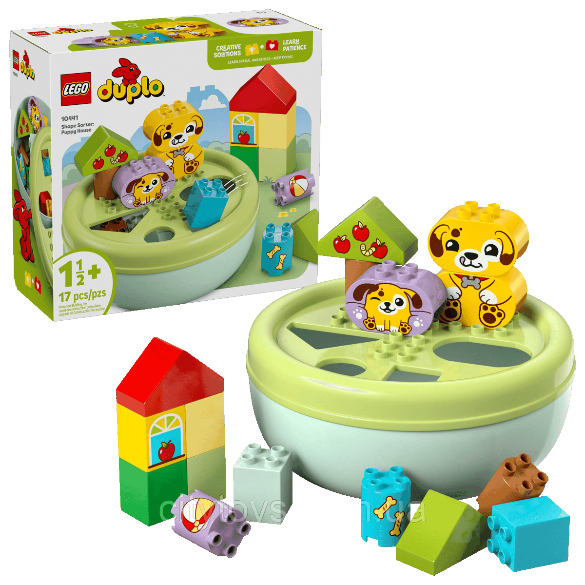 Конструктор Сортировщик фигур: дом для щенков Lego 10441, фото 1