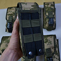Подсумок на 2 магазина двойной из кордуры пиксель MOLLE тактический FO-84