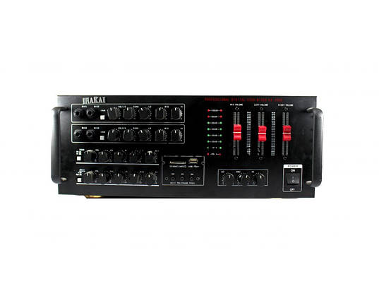 Стереопідсилювач потужності звуку AMP 909 AC 220V / DC 12V вхід 80.0 дБ, фото 1