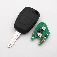 Ключ із платою Renault Opel 2 кнопки 433Mhz чип ID46 PFC7946 лезо NE73