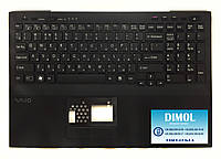 Оригинальная клавиатура для ноутбука Sony Vaio VPC-SE series, ru, black, передняя панель, подсветка