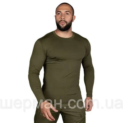 Лонгслів Basic CoolTouch Олива, фото 1