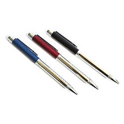 Ручка автоматична пише синім BP923 корпус асорті