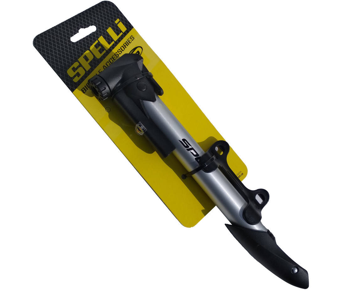 

Насос велосипедный Spelli SPM-191A с манометром