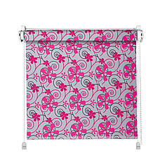 Рулонні штори тканина КВІТИ 5236/3 з фіксацією