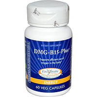 Enzymatic Therapy, DMG-B15+, энергия, 60 капсул на растительной основе