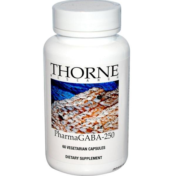 Thorne Research, PharmaGABA-250, 60 рослинних капсул