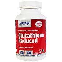Jarrow Formulas, Глутатион сокращенный, 500 мг, 120 вегетарианских капсул