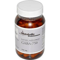 Metabolic Maintenance, GABA-750, 750 мг, 60 капсул